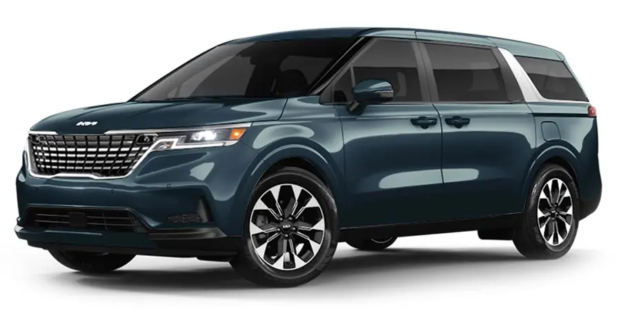 Kia Carnival in Astra Blue finish