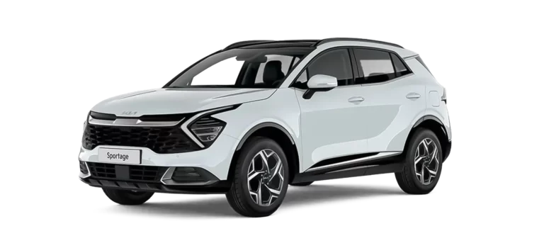 Kia Sportage SUV in Casa White