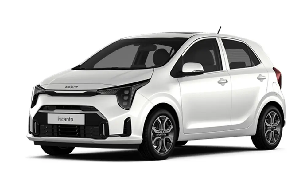 Kia Picanto in Clear White colour
