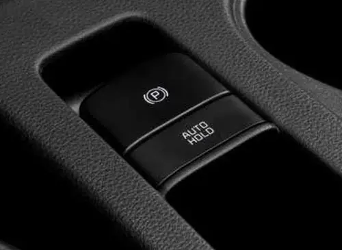 Kia Seltos electronic parking brake interior