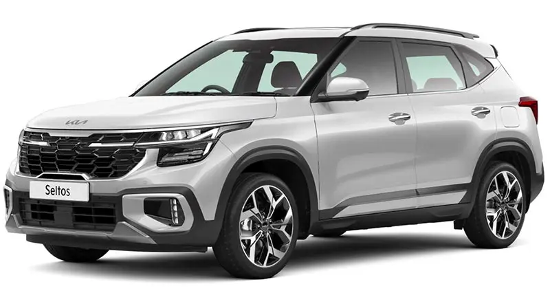 Kia Seltos in Glacier White Pearl finish
