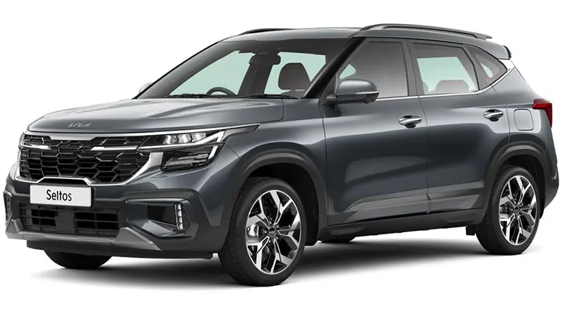 Kia Seltos in Gravity Grey paint