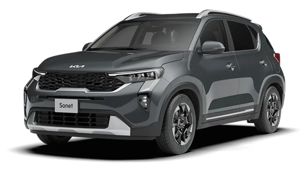 Kia Sonet in Gravity Grey paint