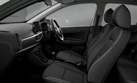 Kia Picanto interior seats view