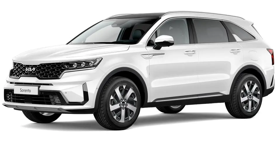 Kia Sorento SUV in Snow White paint