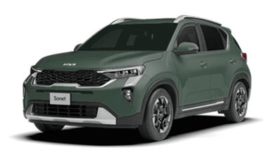 Kia Sonet SUV front angle exterior