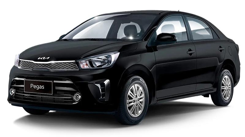 Kia Pegas sedan in Black colour