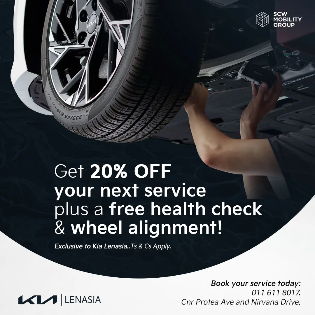 Kia Lenasia 20% Off Next Service*