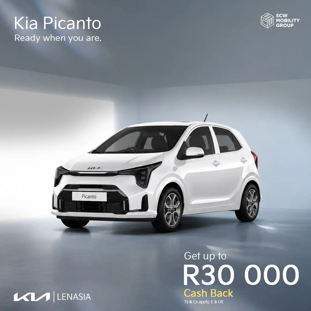 Kia Picanto up to R30 000 Cash Back*