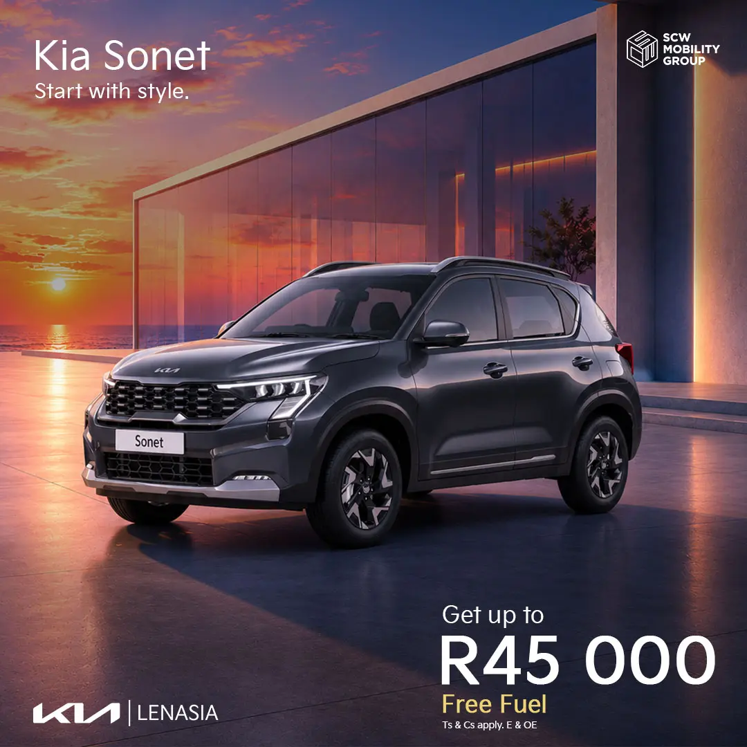 Kia Sonet up to R45 000 Free Fuel*